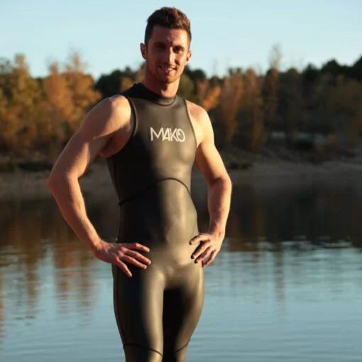 MAKO Neoswim Sleeveless Men Wetsuit triathlon and Open Water Swimming. Beställningssortiment