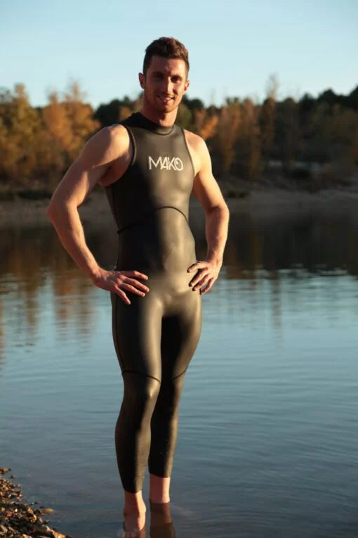 MAKO Neoswim Sleeveless Men Wetsuit triathlon and Open Water Swimming. Beställningssortiment